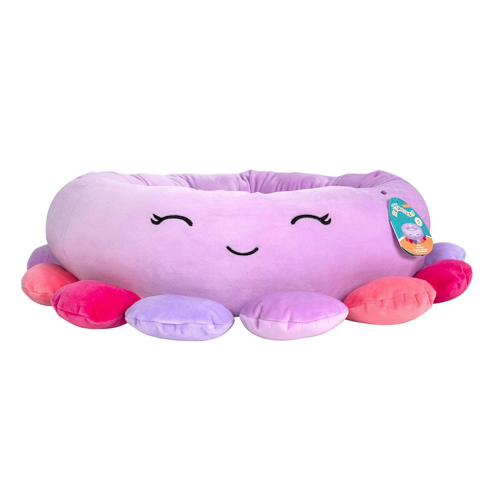 Squishmallows: Lit pour chien - Lit pour chat- Beula la pieuvre (Plusieurs tailles)