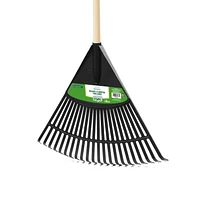 Expert Gardener 22-Tine Poly Leaf Rake, Quickly gather leaves