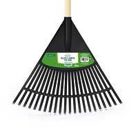 Expert Gardener 22-Tine Poly Leaf Rake, Quickly gather leaves