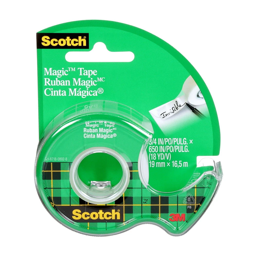 Scotch® Magic™ Tape 122-ESF, 1 Roll Per Pack