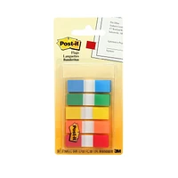 Post-it® Flags, assorted colours, 1/2 in x 1-3/4 in (1.3 cm x 4.3 cm), 100 flags per pack