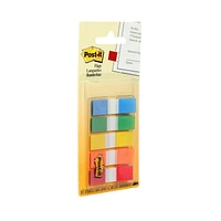 Post-it® Flags, assorted colours, 1/2 in x 1-3/4 in (1.3 cm x 4.3 cm), 100 flags per pack