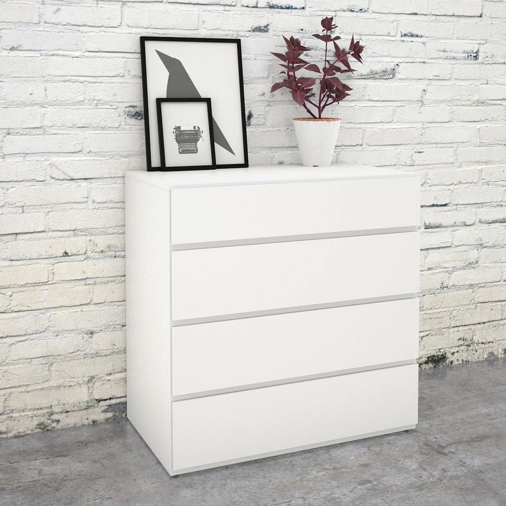 Nexera Paris 4-Drawer Chest, White