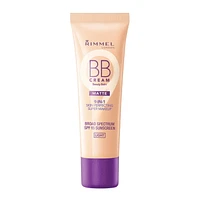 Rimmel BB Cream Matte, minimises the appearance of pores, mattifies & controls shine, for an all-day coverage, 100% Cruelty-Free, Skin perfecting makeup