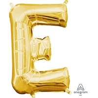 Anagram International Party-Eh! Gold Letter E Balloon, All Ages