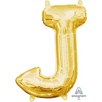 Anagram International Party-Eh! Gold Letter J Balloon, All Ages