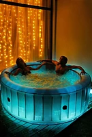 MSPA, COMFORT SERIES, STARRY, Round Hot Tub & Spa, LED, UVC Water Sanitization, 138 Air Bubble Massage System, ONE PIECE, 6 Persons.