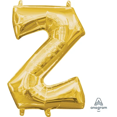 Anagram International Party-Eh! Gold Letter Z Balloon, All Ages