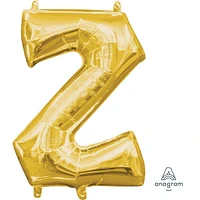 Anagram International Party-Eh! Gold Letter Z Balloon, All Ages