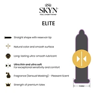 SKYN Elite Lot de 10 préservatifs ultra fins et ultra doux en polyisoprène synthétique, sans latex 10 conservateurs