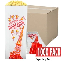 Box of 2 oz Popcorn Bags (1000PACK)