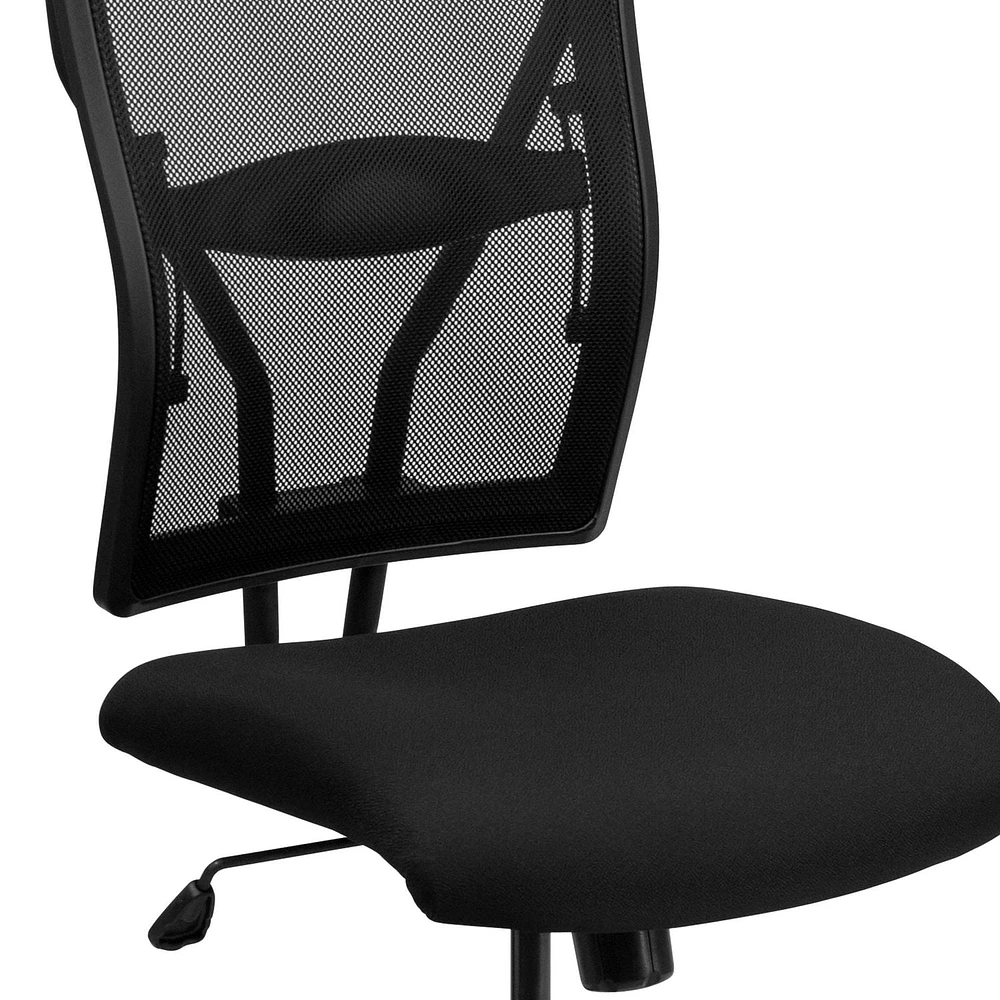 HERCULES Series Big & Tall 400 lb. Rated Black Mesh Executive Swivel Chair