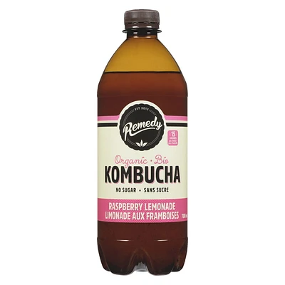 Remedy Organic Raspberry Lemonade Kombucha, 700 mL
