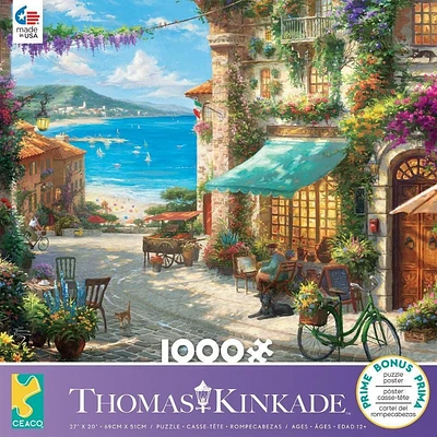 Casse-tête de 1 000 pièces de Thomas Kinkade à motif de « Italian Café »