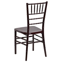 HERCULES PREMIUM Series Mahogany Resin Stacking Chiavari Chair