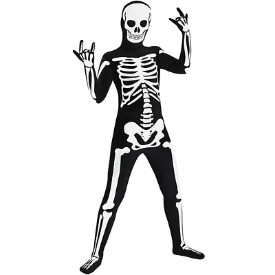 Morphsuits Skeleton Skinsuit Halloween costume for children, Large