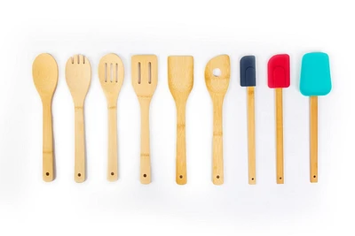 Mainstays MS 9PC BAMBOO SET,0.984 in,1 set, Bamboo spoon and shovel set