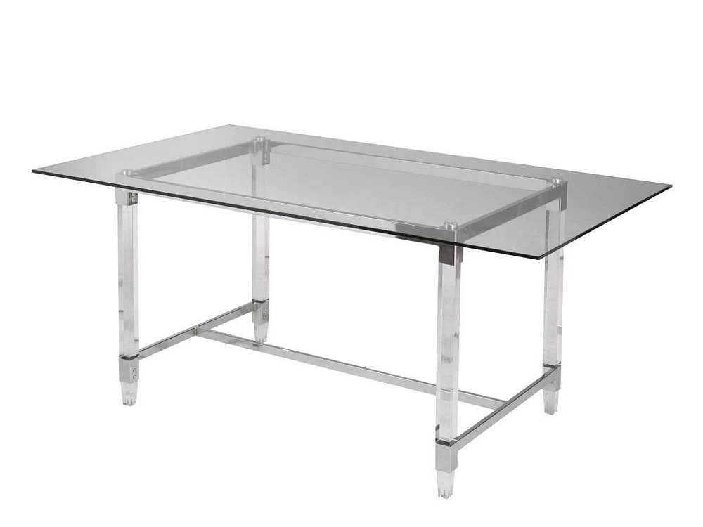 Samantha Dining Table, Silver