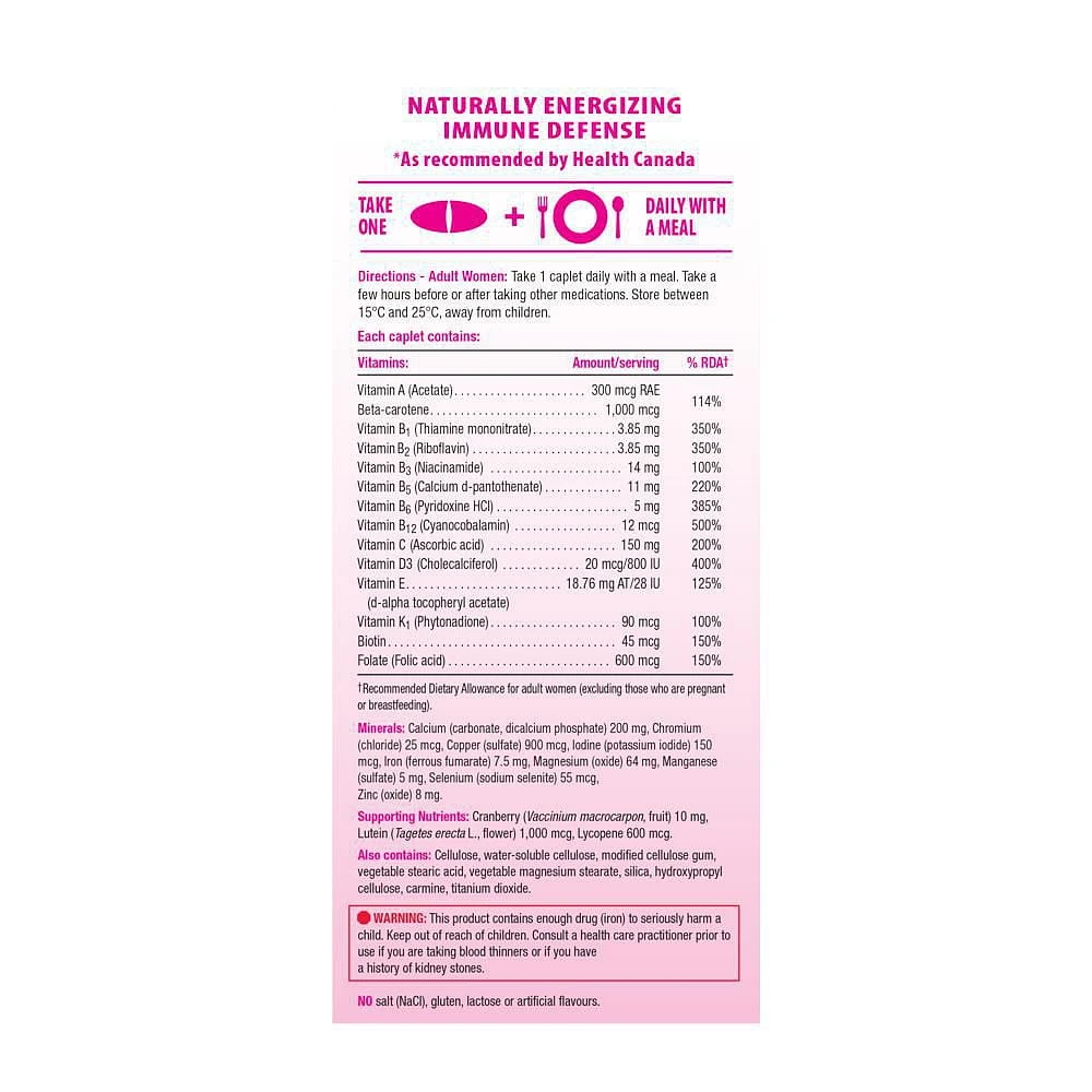 Jamieson 100% Complete Multivitamin Caplets for Women, 90 caplets