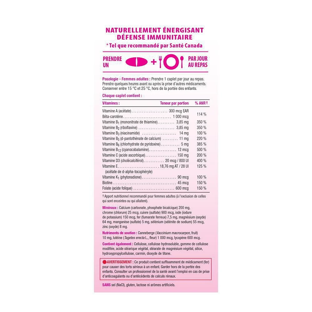 Jamieson 100% Complete Multivitamin Caplets for Women, 90 caplets