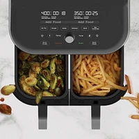 Vortex™ Plus Dual Air Fryer with ClearCook, 8QT, Black, Dual basket air fryer