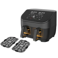 Vortex™ Plus Dual Air Fryer with ClearCook, 8QT, Black, Dual basket air fryer