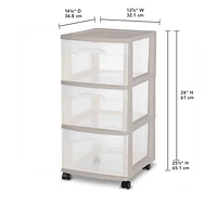 Sterilite 3 Drawer Cart