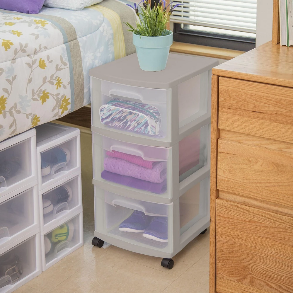 Sterilite 3 Drawer Cart