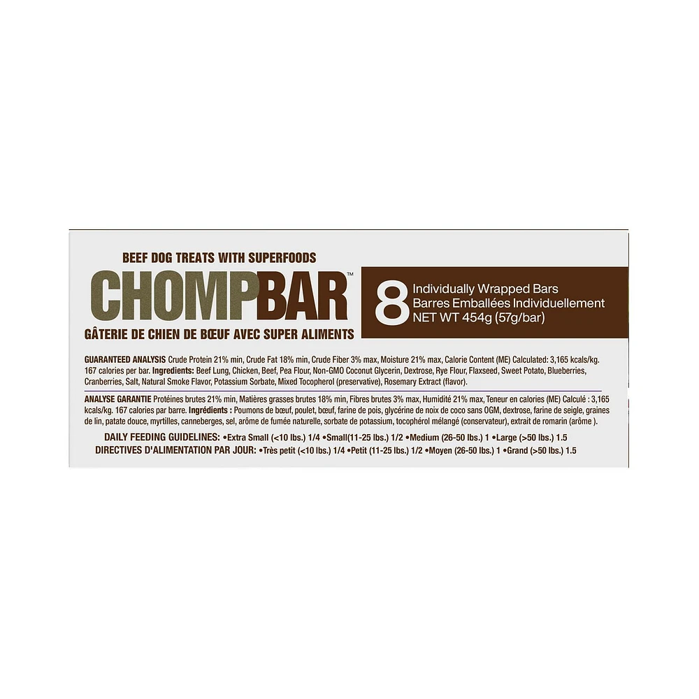 Chewmasters Chomp Bar Dog Treat, 57g