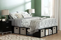 South Shore Full Storage Platform Bed with Baskets