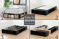 South Shore Full Storage Platform Bed with Baskets