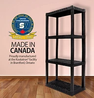 HYPER TOUGH 4-Tier Utility Interlocking Shelf