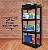 HYPER TOUGH 4-Tier Utility Interlocking Shelf