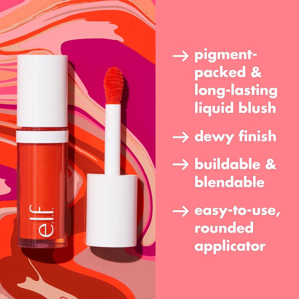e.l.f. Cosmetics Blush Liquide Camo Le fard à joues liquide longue, 4ml
