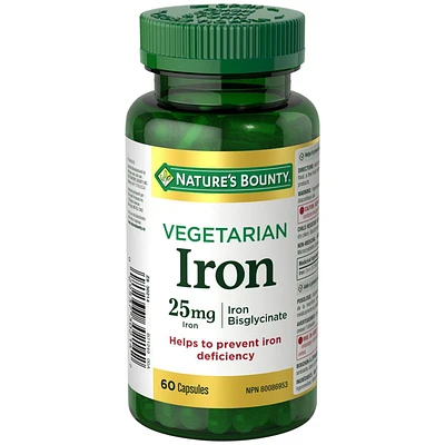 Vegetarian Iron, 60 Capsules