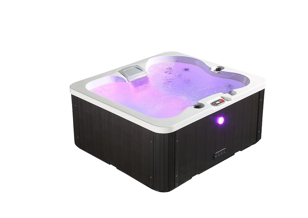 Gander 4-Person Acrylic Plug & Play Spa - With Lounger