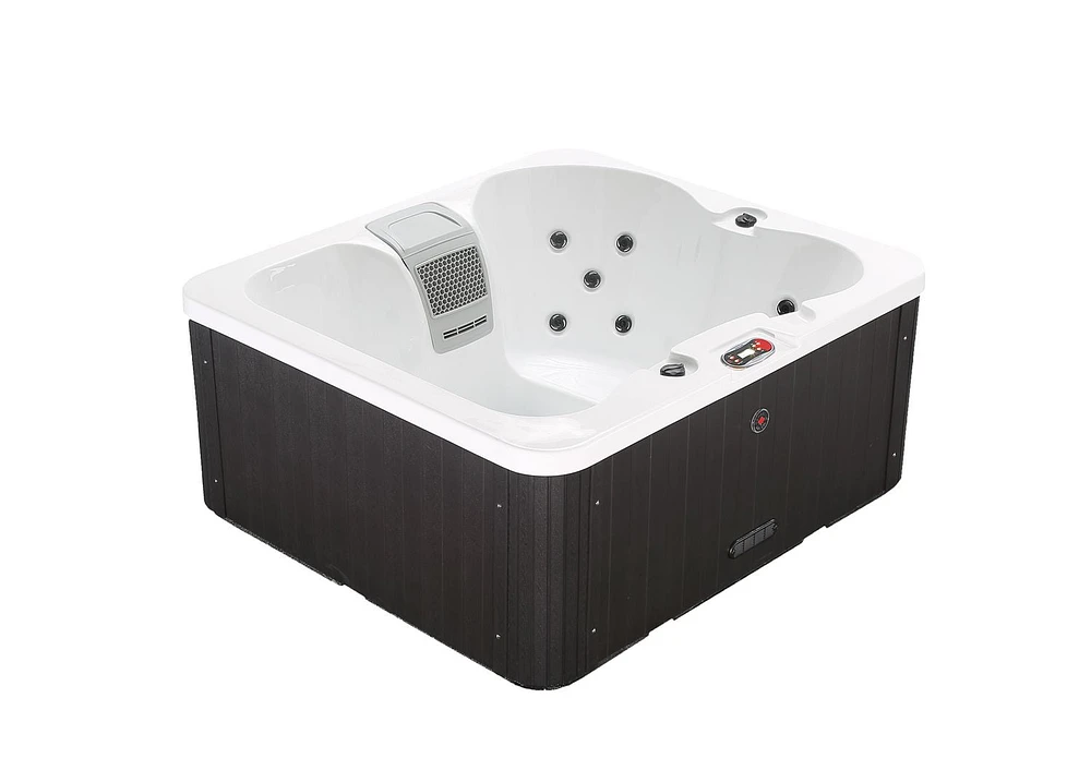 Gander 4-Person Acrylic Plug & Play Spa - With Lounger