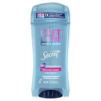 Antisudorifique et désodorisant gel clarté pour femmes Secret Outlast Transpiration et odeurs parfum Protection en poudre, 73 g