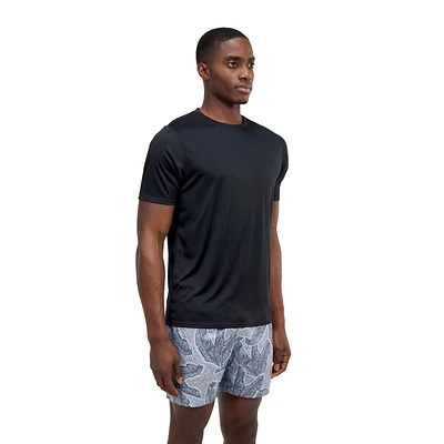 Speedo Men's Solid Short Sleeve Swim Shirt, Sizes S-2XL