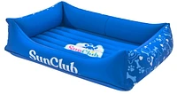Lit gonflable pour animaux de compagnie SunClub - bleu (92 cm x 67 cm x 20 cm / 36 x 26 x 7,9)