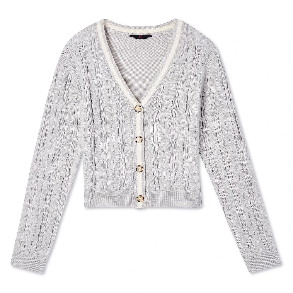 Cardigan au motif de ligue universitaire No Boundaries pour femmes