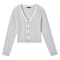 Cardigan au motif de ligue universitaire No Boundaries pour femmes