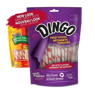 Dingo Twist Sticks 40ct, 7oz, 200g, Dingo Twist Sticks 40ct, 7oz, 200g Rawhide