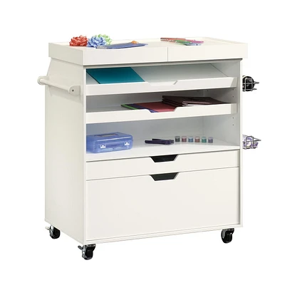 Sauder Craft Pro Series® Craft Cart, White, 417047