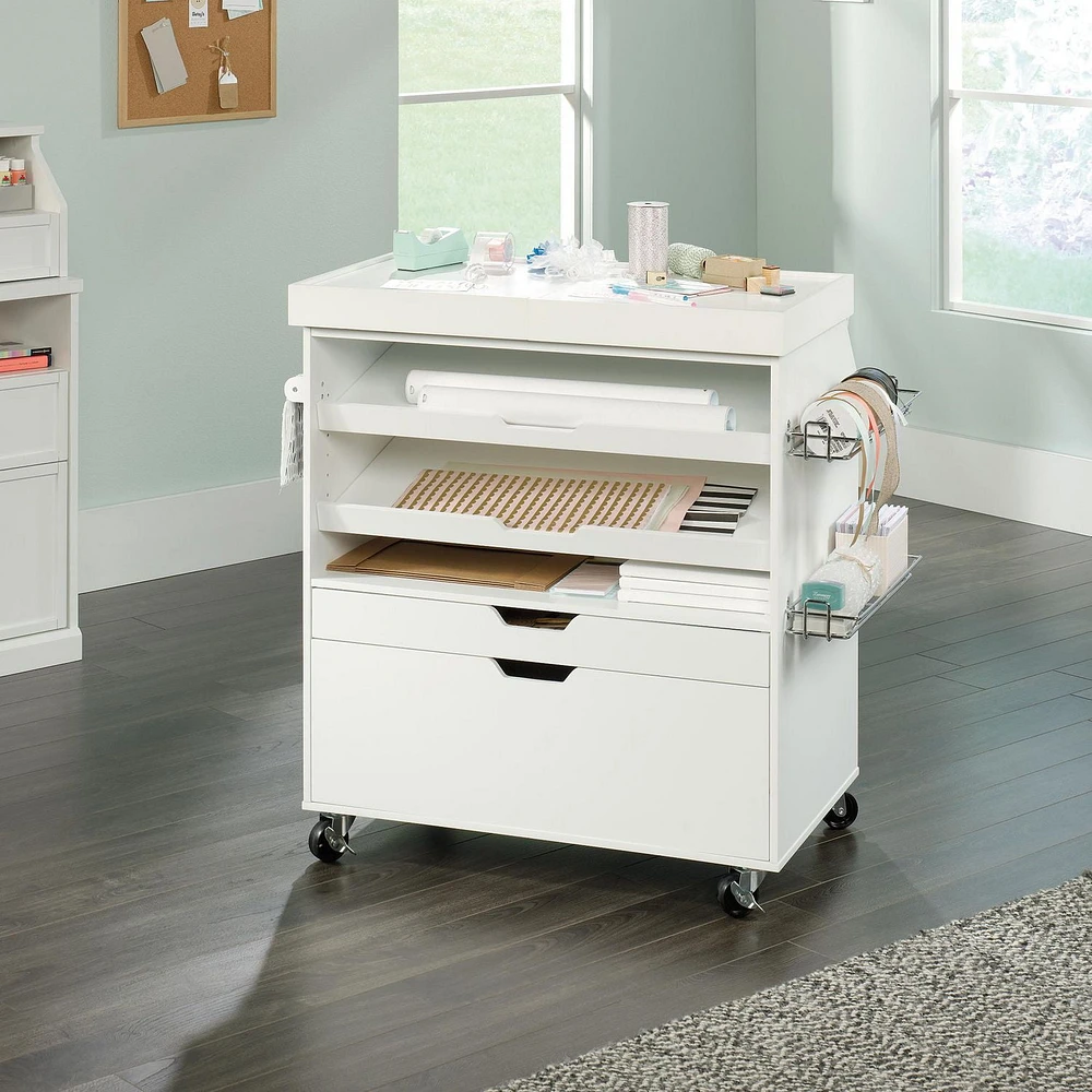 Sauder Craft Pro Series® Craft Cart, White, 417047