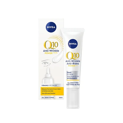 NIVEA Q10 Power Anti-Wrinkle Firming Eye Cream | Anti-wrinkle eye cream with antioxidant Q10, 15 mL