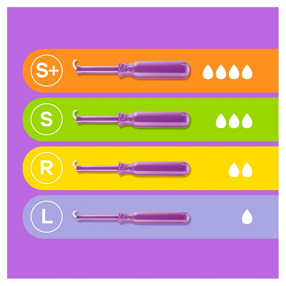 Tampons Tampax Radiant, avec tresse anti-fuites LeakGuard, degré d’absorption léger, non parfumés, 14 tampons