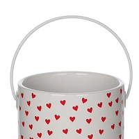 Valentine's day,Ceramic hearts Pail.