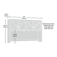 Sauder Dixon City Large Hutch, Brushed Oak, 432895