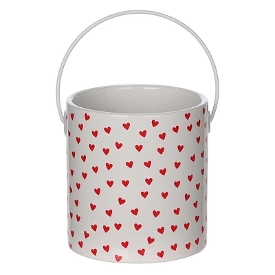 Valentine's day,Ceramic hearts Pail.